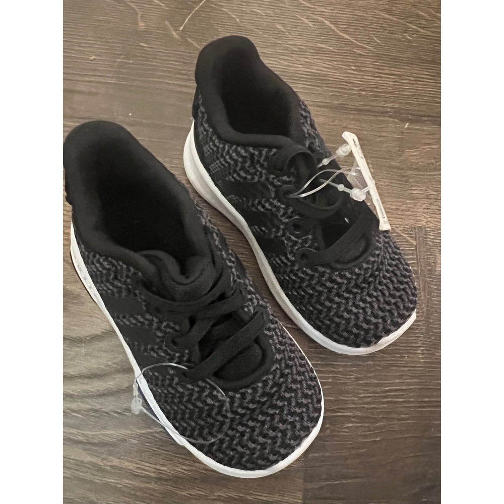 Adidas‎ Racer TR INF Toddler Running Shoes DB1870 Black White Size 5K